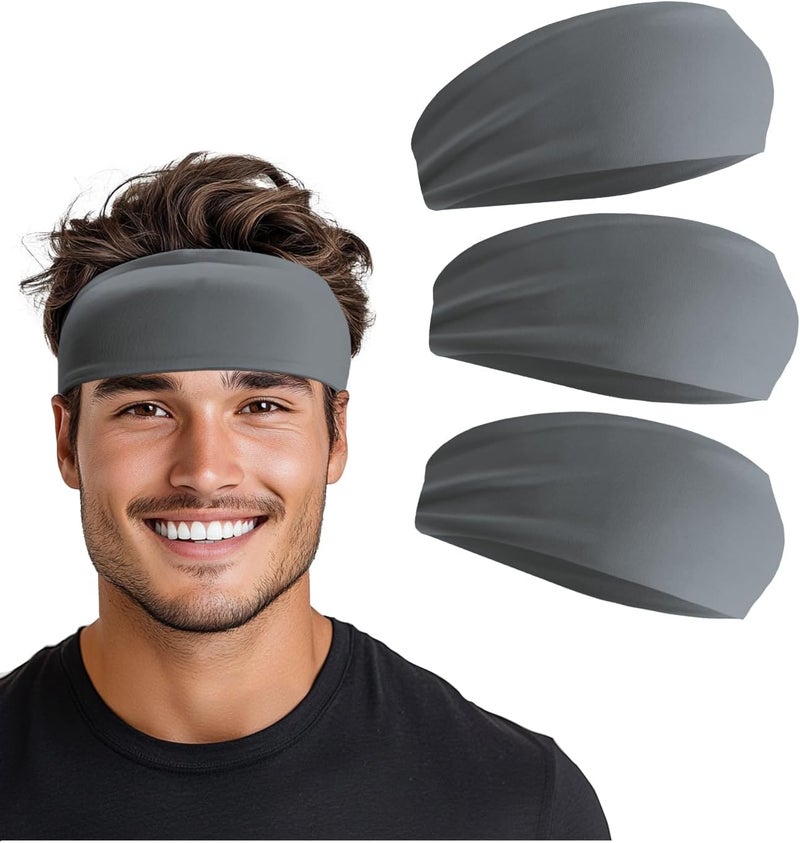 Supeniu Headband for Men & Women, Sweat Wicking Sports Sweatband Headbands, Workout Running Training Yoga Basketball Hairband - Image 1